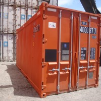 high cube container orange