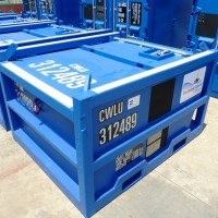 blue mud cutting skip container