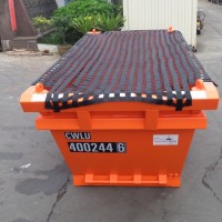 netted-orange-skip-container